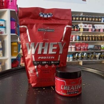 Kit Nutri Whey 900g Baunilha Refil + Creatina 150g - Integralmedica