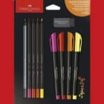 Kit supersoft cores quentes - 10 peças - faber-castell