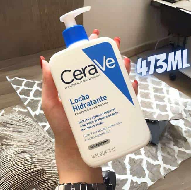 Loção hidratante Cerave Com Ácido Hialurônico Sem Perfume 473ml