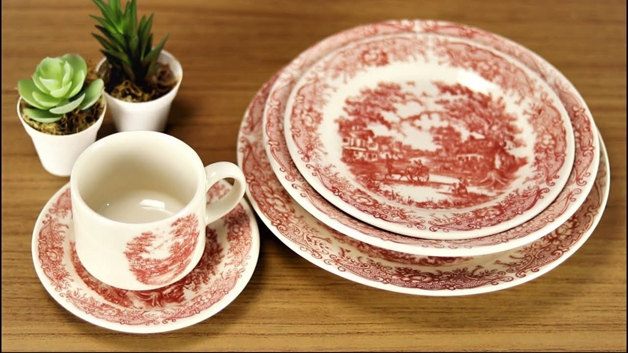Aparelho de Jantar e Chá de Cerâmica Biona - 30 peças