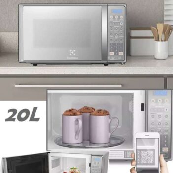 Micro-ondas Electrolux 20L Prata Espelhado com Função Tira Odor (MT30S)
