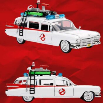 Miniatura Caça Fantasmas - Carro Ecto Ghostbusters - Escala 1/24