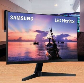 Monitor Gamer 24'' T350 Fhd Preto Samsung Bivolt AC 100-240V LF24T350FHLMZD