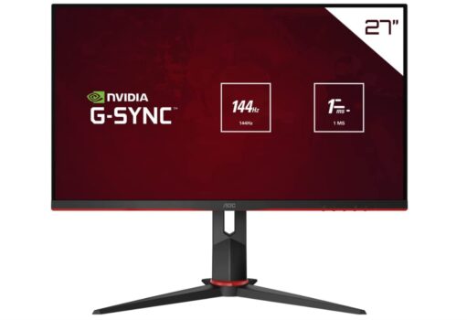 Monitor Gamer Hero Full Hd 27'' G-sync 144hz Ips 1ms Aoc Cor Preto/Vermelho 110V/220V
