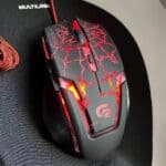 Mouse Gamer Spider 2 OM-705 USB 3200DPI Preto/Vermelho Fortrek