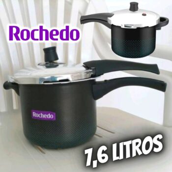 Panela de Pressão 7.6L Fechamento Externo Smart Rochedo Preta