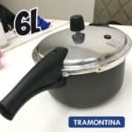 Panela de Pressão Tramontina Vancouver 6L Alumínio - Grafite