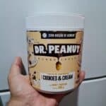 Pasta de Amendoim Sabor Cookies & Cream com Whey Protein 600g - Dr. Peanut - Dr Peanut