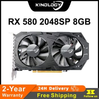 Placa de Vídeo Kinology RX 580 8GB 2048SP, 1x HDMI