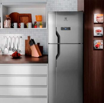 Refrigerador 371L Frost Free 2 Portas 220 Volts, Inox, Electrolux