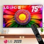 Smart TV 75" 4K LG UHD ThinQ AI 75UR8750PSA HDR Bluetooth Alexa Google Assistente Airplay2 3 HDMI