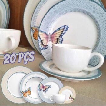 Aparelho de Jantar 20 pçs Borboleta 2 Alleanza