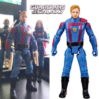 Boneco Marvel Guardiões da Galáxia Vol.3 - Figura de 10 cm com acessórios - Senhor das Estrelas - F6664 - Hasbro