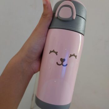 BUBA Garrafa Termica Parede Dupla 400 Ml Gumy - Rosa, Rosa, Tamanho único, Hora da Papinha