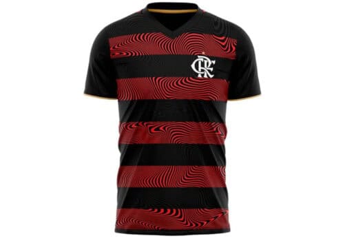 Camisa Flamengo Brains Vermelha e Preta
