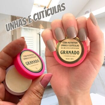 Cera Nutritiva Unhas e Cutículas Pink, Granado, Rosa, 7g