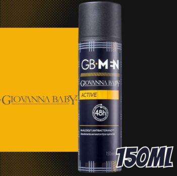 Desodorante Aerossol 150Ml Men Active, Giovanna Baby
