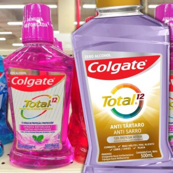 Enxaguante Bucal Colgate Total 12 Anti tartar ou Gengiva Reforçada 500ml
