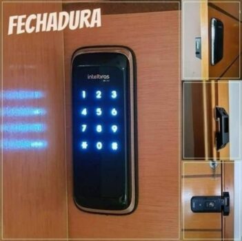 Fechadura Digital de Sobrepor Intelbras FR 101 - Alta Segurança