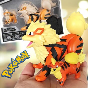 Figura Growlithe Arcamine,Pokemon - Sunny Brinquedos, Modelo: 3288, Cor: Multicor