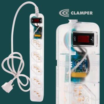 Filtro De Linha Clamper Energia 5 Tomadas + Dps Transparente