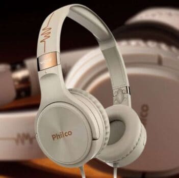 Fone de ouvido over-ear Philco Wave PFO02 bege