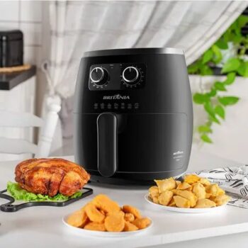 Fritadeira Air Fry Sem Óleo Britânia BFR22PG, 6L, 1500W, Preto - 63801068