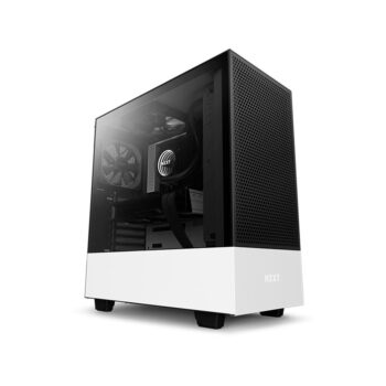 Gabinete Gamer NZXT H511 Flow, MId Tower, com FAN, Lateral em Vidro Temperado, Branco - CA-H52FW-11