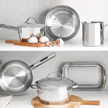 Jogo de Panelas Tramontina Inox 6 Peças 65660/283 Allegra