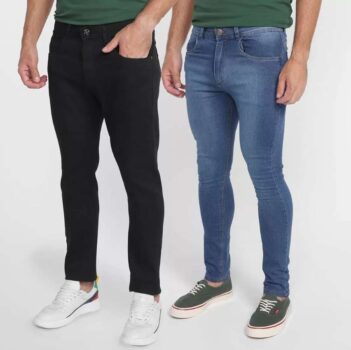 Kit Calça Jeans Skinny Vale de West Casual Masculina - 2 Peças