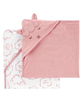 Kit toalha de banho bebê 2 peças pequena ovelha multicor | Carter's