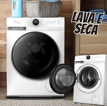 Lava e Seca 11 Kg Midea HealthGuard Branca Conectada