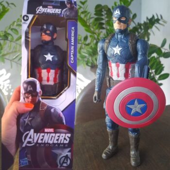 Marvel, Boneco Avengers Capitão América, Azul e Vermelho