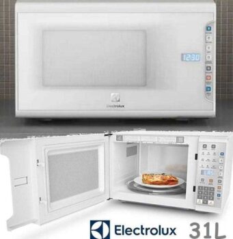 Micro-ondas Electrolux 31L Branco com Painel Integrado e Display Econômico (MI41T)