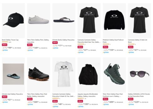 Oferta em Produtos Oakley