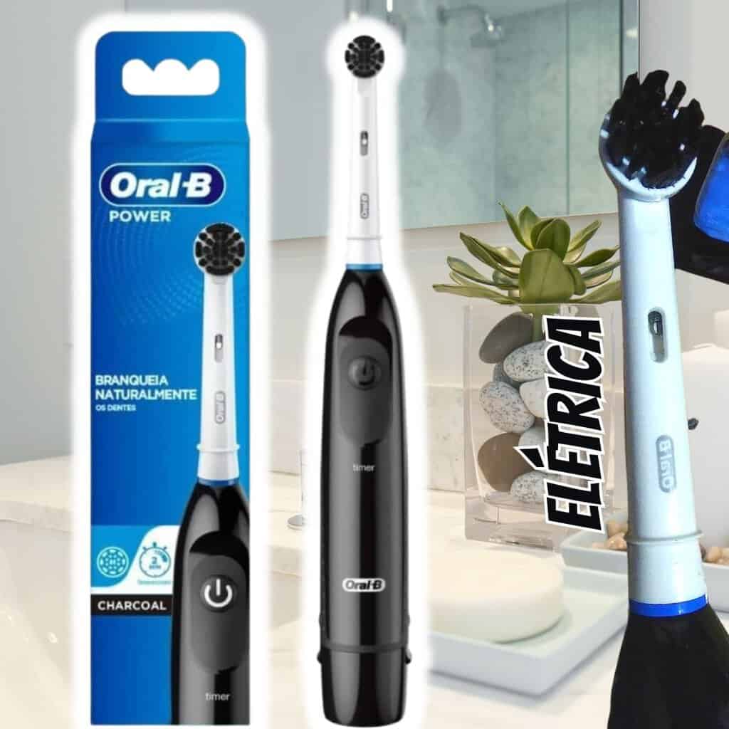 Oral-B Escova De Dente Elétrica Charcoal, 1 Unidade, Preto