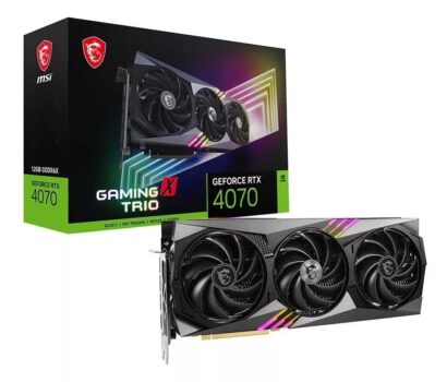 Placa De Vídeo Rtx 4070 Gaming X Trio 12g Msi Nvidia Geforce