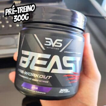 Pré-Treino Beast 300g - 3VS Nutrition - Ultra concentrado (Uva)