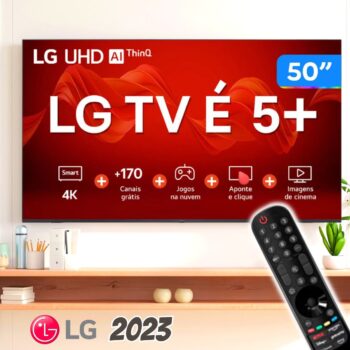 Smart TV 50” 4K Ultra HD LED LG 50UR8750 - Wi-Fi Bluetooth Alexa 3 HDMI IA