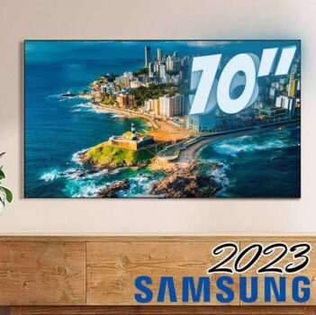 Smart TV 70 Polegadas Samsung UHD 4K, 3 HDMI, 1 USB, Bluetooth, Wi-Fi, Gaming Hub, Tela sem limites, Alexa built in - UN70CU7700GXZD