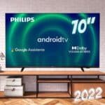 Smart TV 70" UHD 4K Philips 70PUG7406, Android TV, HDR10+, Dolby Vision, Dolby Atmos, Design Borderless e Bluetooth