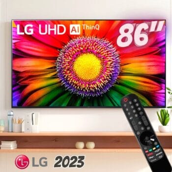 Smart TV 86" 4K LG ThinQ AI 86UR8750PSA HDR, Bluetooth, Alexa, Google Assistente, Airplay 2, 3 HDMIs