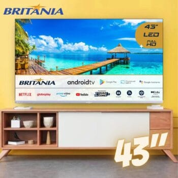 Smart TV Britânia 43 Polegadas BTV43E3AAGSSGBLF Full HD LED Dolby Audio Android TV