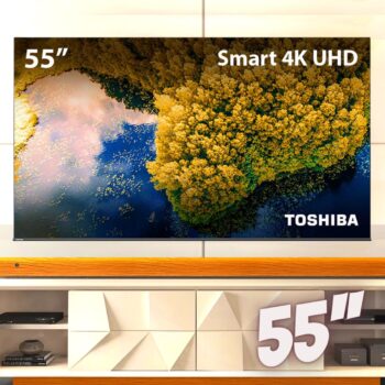 Smart TV DLED 55'' 4K Toshiba 55C350LS VIDAA 3 HDMI 2 USB Wi-Fi - TB011M