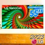 Smart TV LG 4K NanoCell 55" 55NANO77SRA Bluetooth, ThinQ AI, Alexa, Google Assistente, Airplay e Wi-Fi