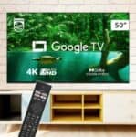 Smart TV Philips 50" LED 4K UHD Google TV 50PUG7408/78