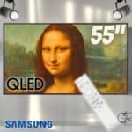 Smart TV Samsung The Frame QLED 4K 55'' Polegadas 55LS03B com Design Slim, Conexão Única e Wi-Fi