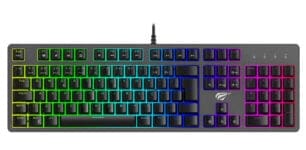 Teclado Mecânico LED RGB ABNT2, Gamer, Switch Outemu Blue, Teclas Double Shot, Anti-Ghosting, Havit, KB492L Blue