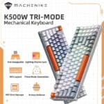 Teclado Mecânico Sem Fio Machenike K500W 90% RGB