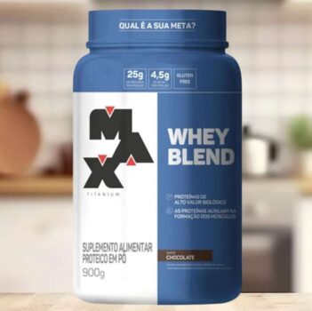 Whey Blend (900G) - Sabor Chocolate, Max Titanium